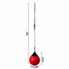 Playberg Hanging Adjustable Ball Round Swing, Inflatable Heavy Duty Rubber Round Swing Ball, Pump Included QI004559.RD